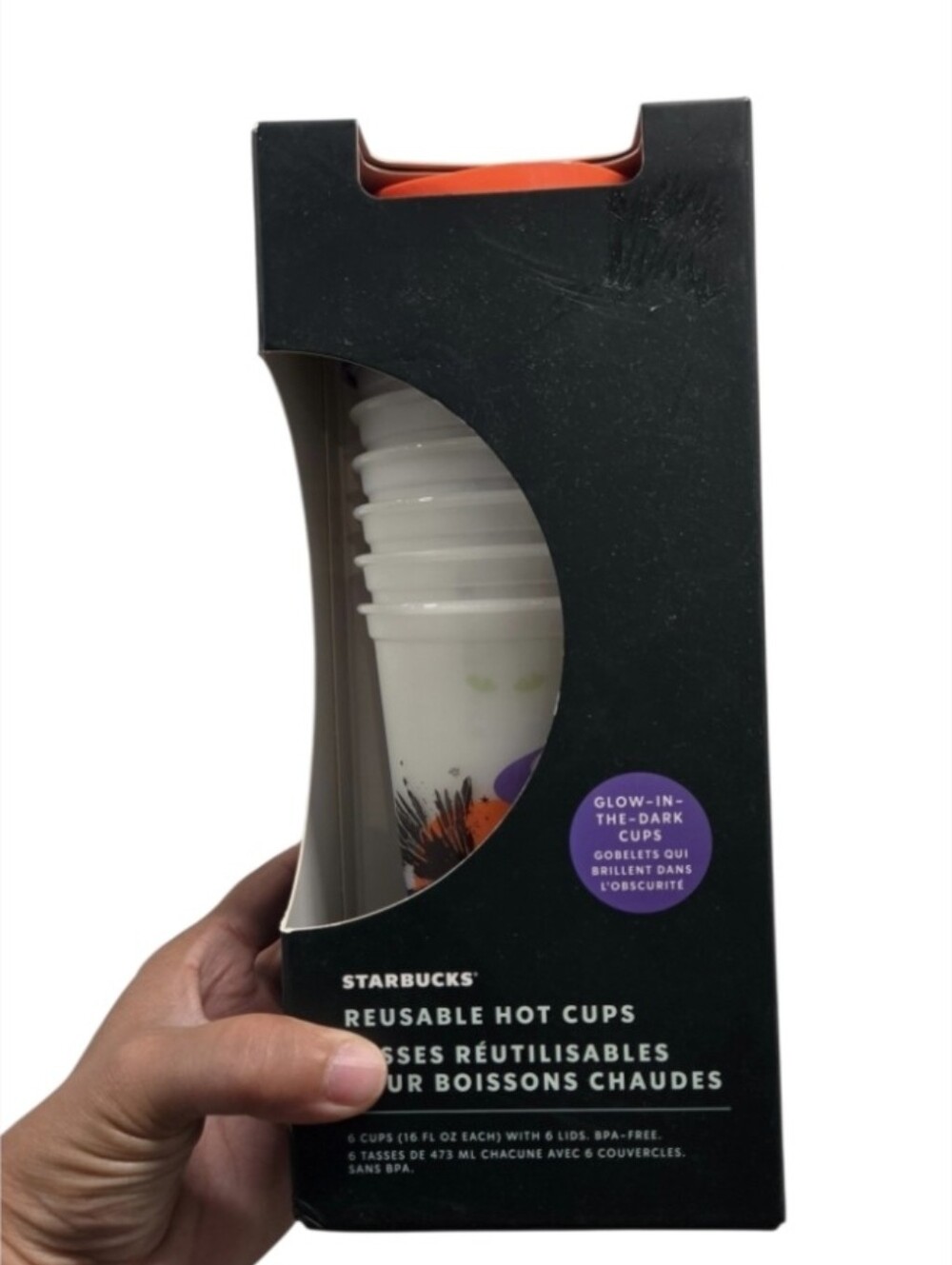 2022 Starbucks Halloween Glow-in-the-Dark Reusable Hot Cups